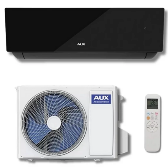 AUX J-SMART ART (AUX-12JP/I / AUX-12JP/O) (CSEPPTÁLCA FŰTÉS) MONO OLDALFALI KLÍMA SZETT FEKETE 3,5KW