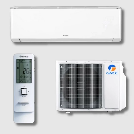 GREE AIRY (GWH12AVCXD-K6DNA1A/I / GWH12AVCXD-K6DNA1A/O) KLÍMA MONO OLDALFALI SZETT INOX 3,5KW