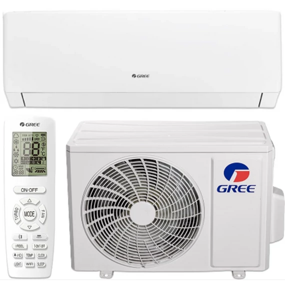 GREE PULSE (GWH09AGA-K6DNA1A/I / GWH09AGA-K6DNA1A/O) KLÍMA MONO OLDALFALI SZETT 2,5KW