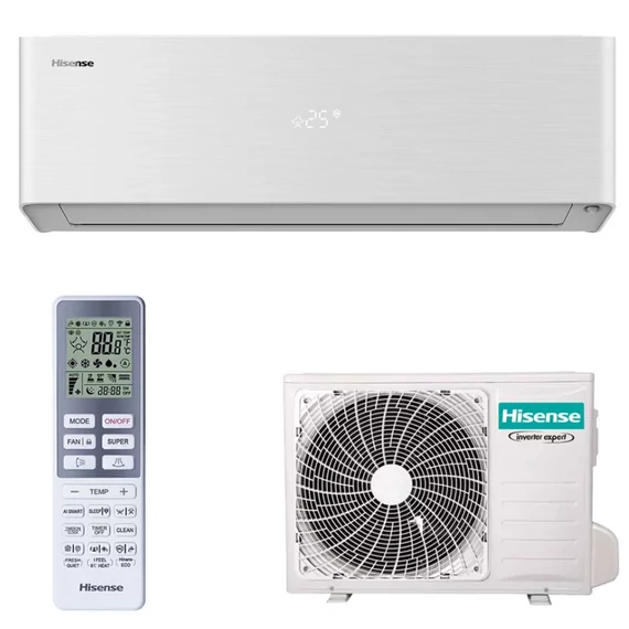 HISENSE ENERGY PRO X (A+++) (QH35XV4AG/I AS35XV4EW/O) KLÍMA MONO OLDALFALI SZETT 3,5KW